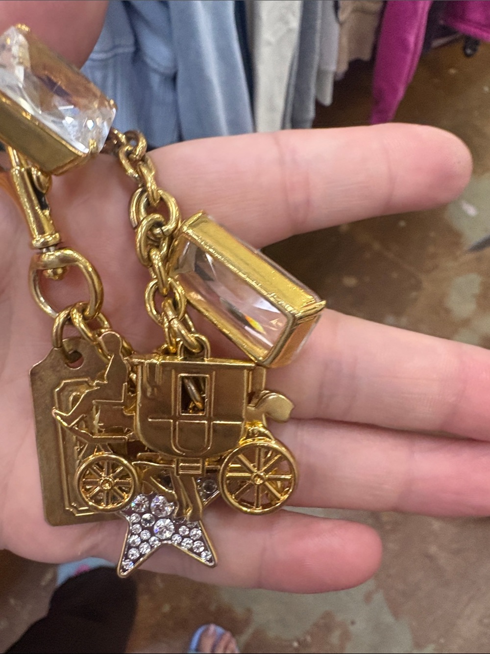 Coach Charm Bracelet Chunky VTG Gold - Picture 6 of 6